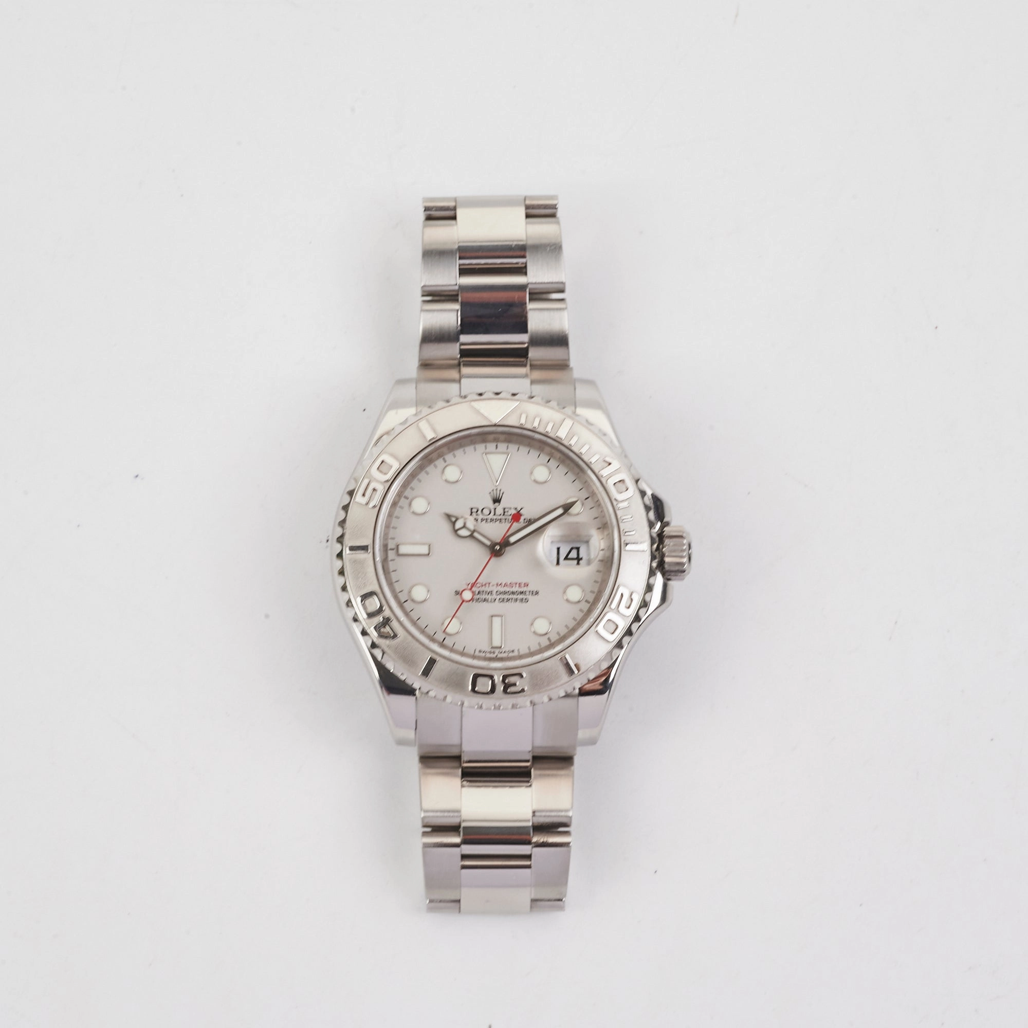 Rolex Yacht Master Platinum 40mm Watch (16622)