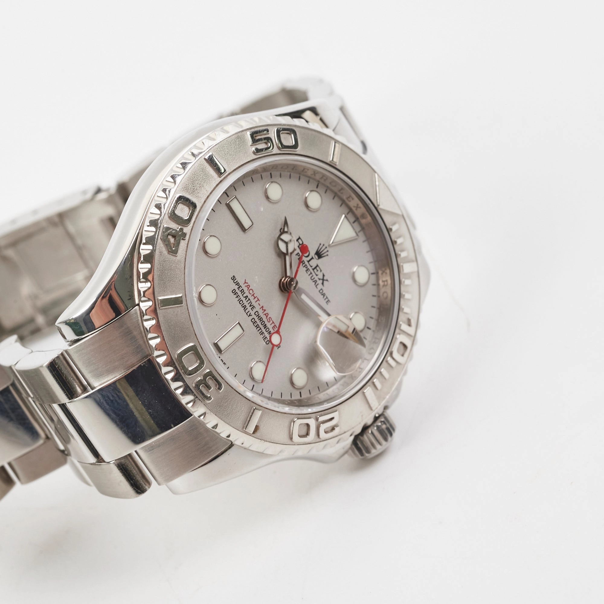 Rolex Yacht Master Platinum 40mm Watch (16622)