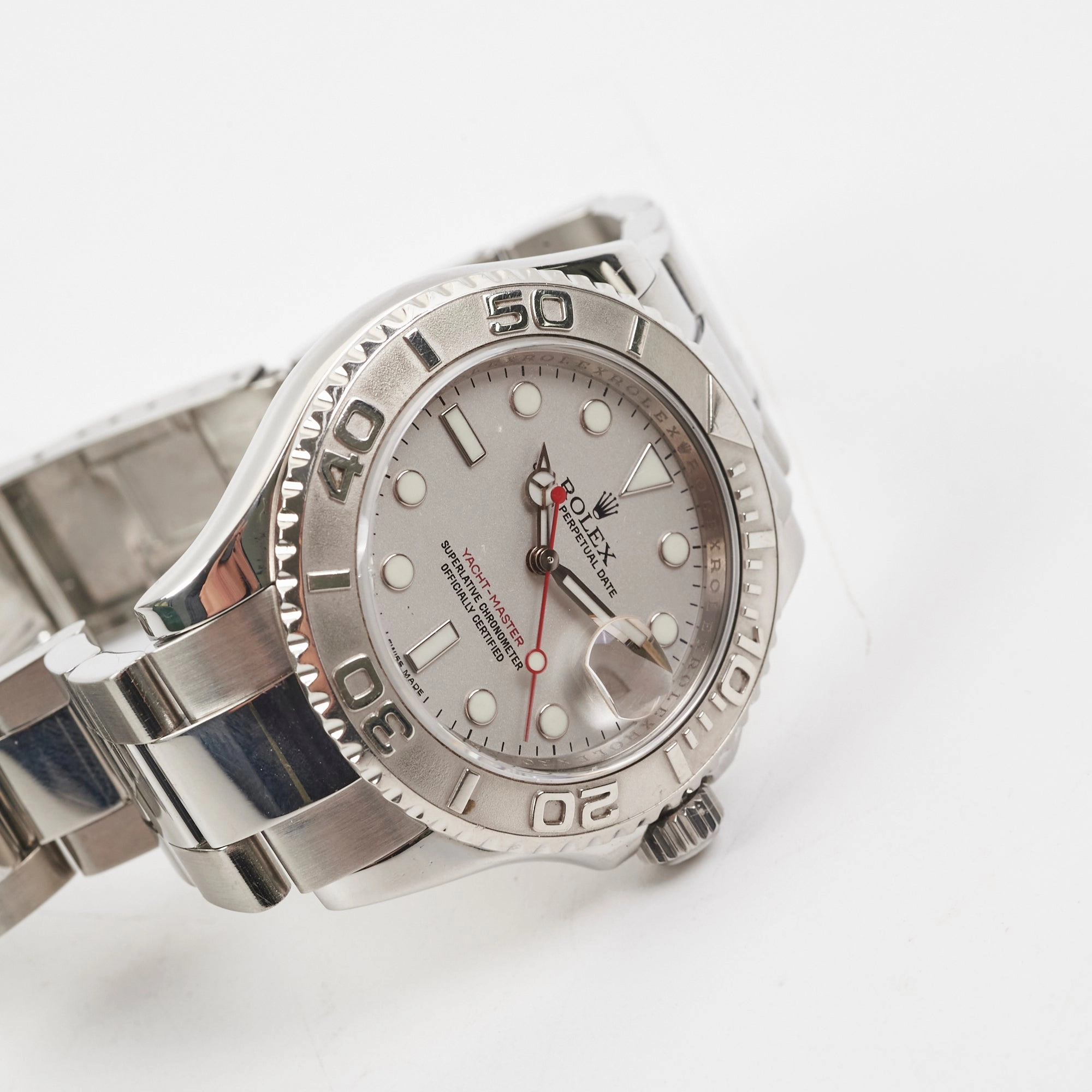Rolex Yacht Master Platinum 40mm Watch (16622)