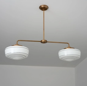 Rutland (Opal Striped) | Modern Chandelier