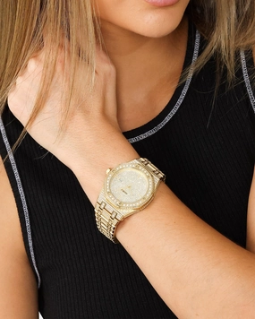 Saint Morta Medio Premierre Watch Iced Gold