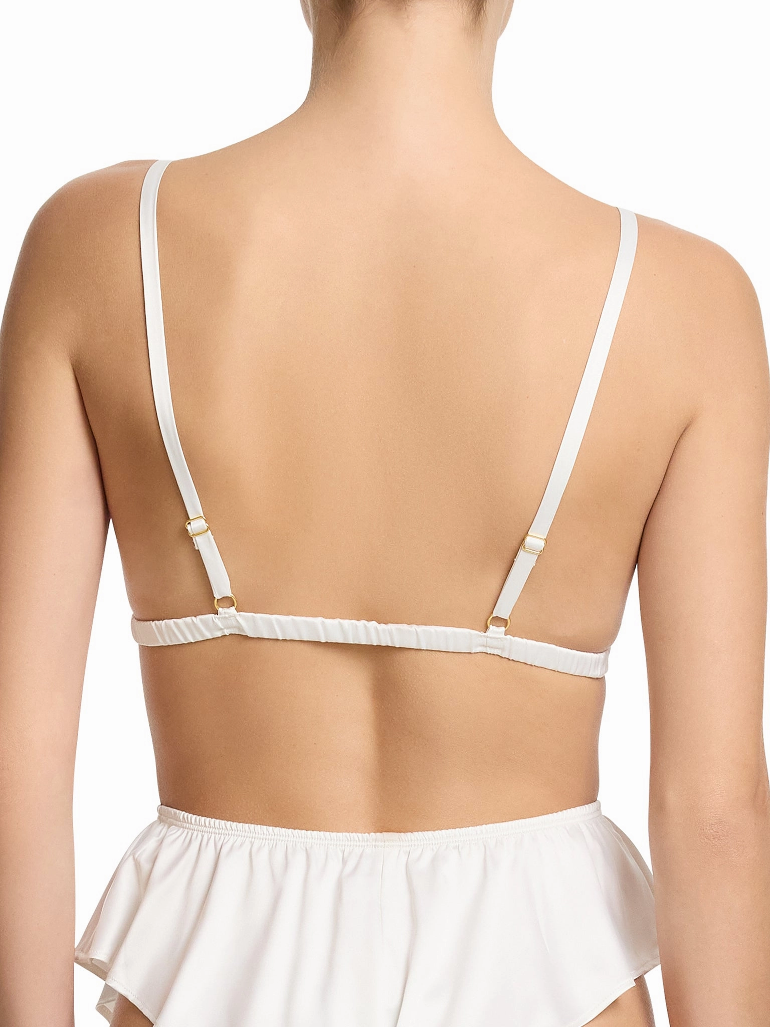 Satin Sleep Fashion Bralette Light Ivory