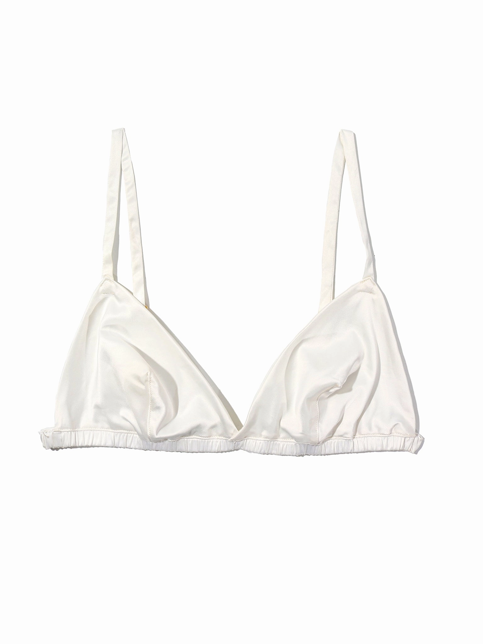 Satin Sleep Fashion Bralette Light Ivory