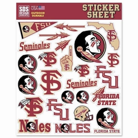 SDS Florida State Seminoles Sticker Sheet