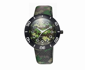 Seapod Pixpat black pvd pixel dial and strap 2025 - SOO3-PIX-LB