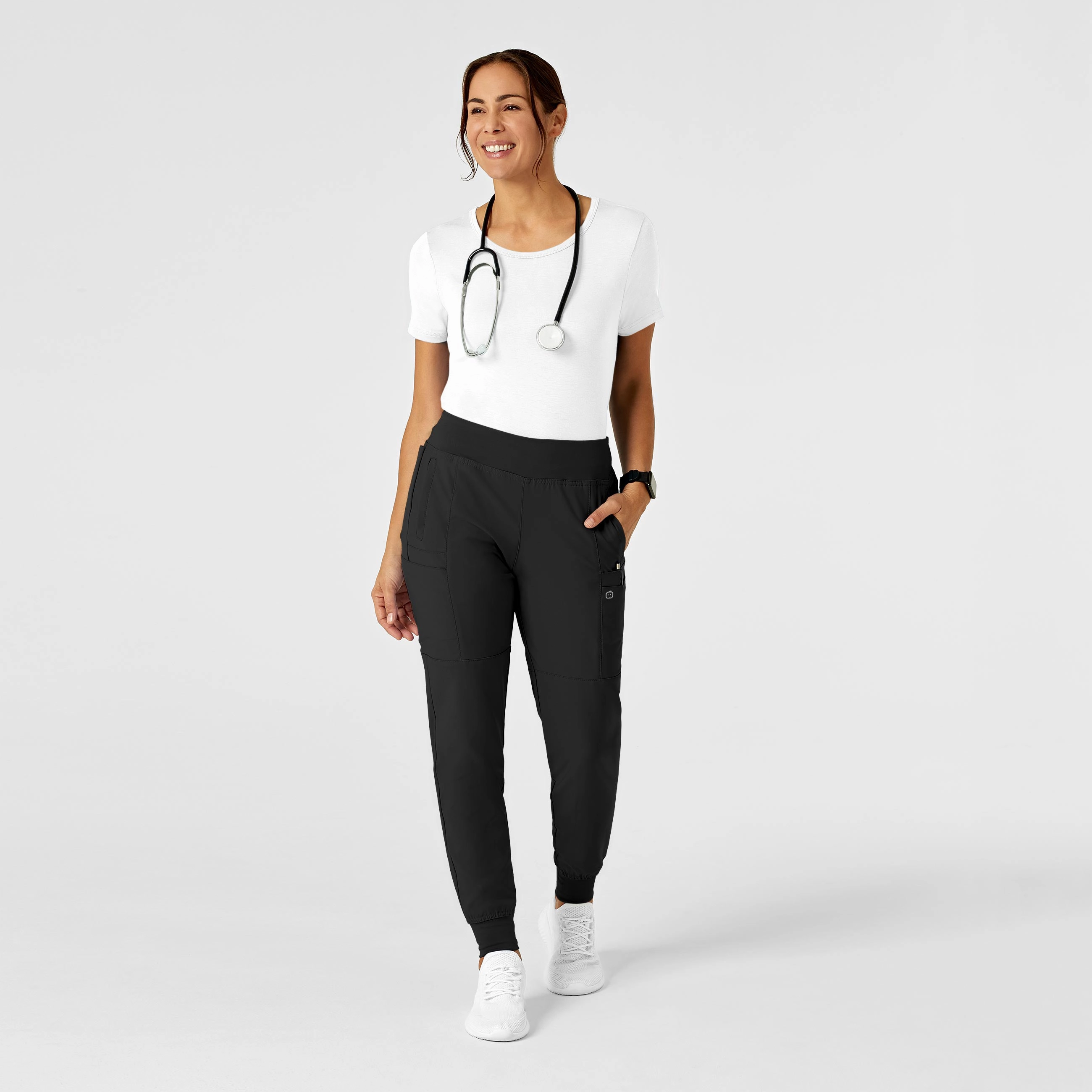 Silky Knit Short Sleeve Tee - White