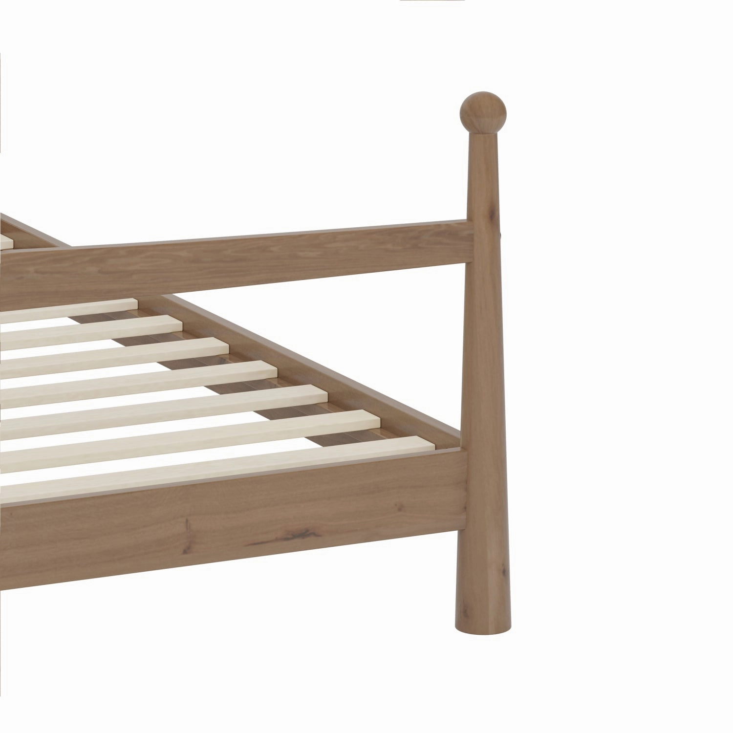 Streamdale Queen Pine Platform Bed Headboard
