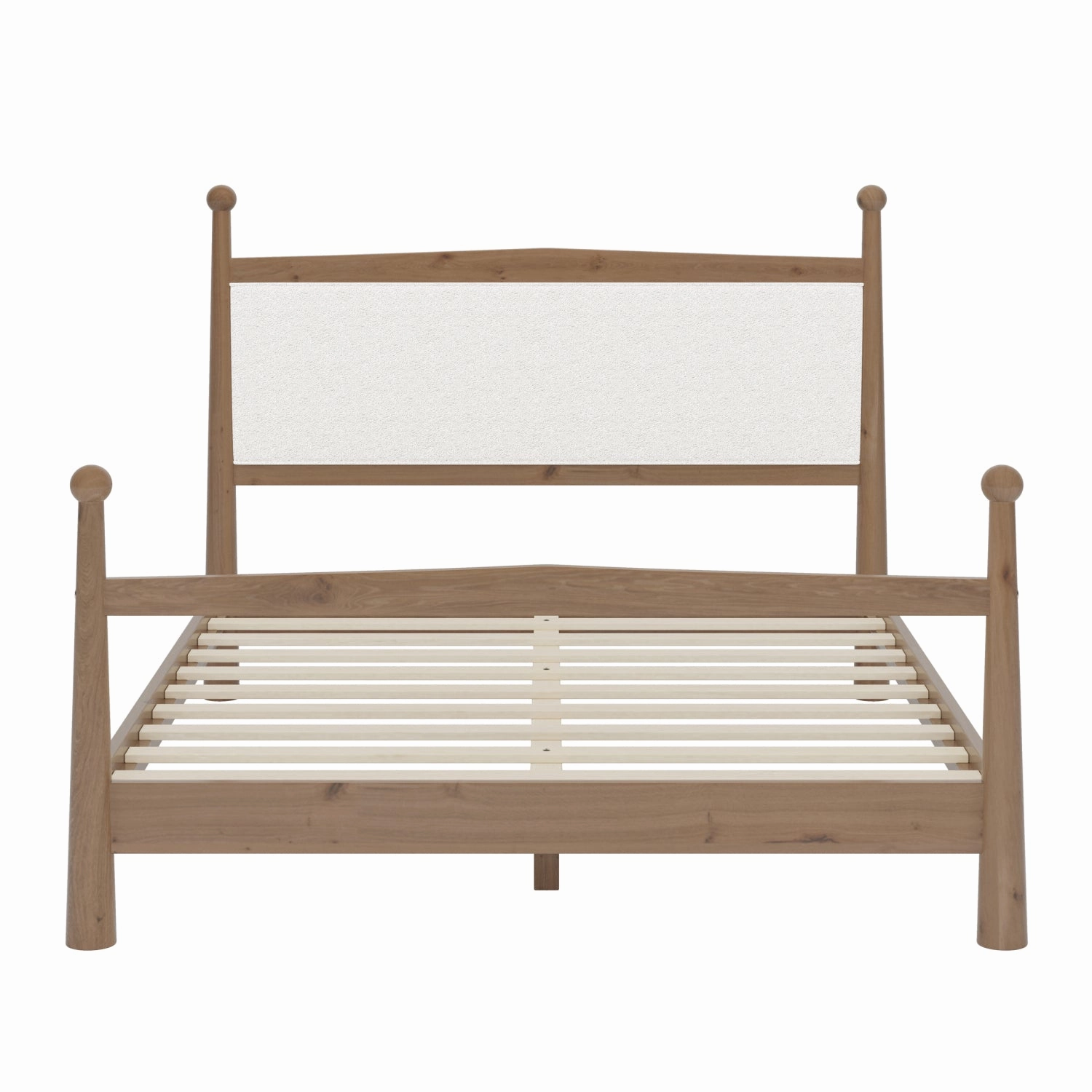 Streamdale Queen Pine Platform Bed Headboard