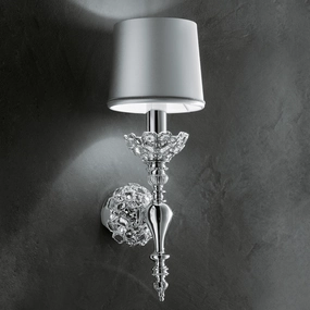 Stylish Traditional Italian Wall Light With Embedded Crystals