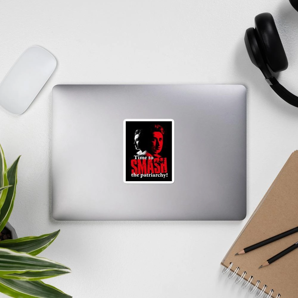 Time to SMASH the patriarchy! by Rosa Luxemburg - Sticker