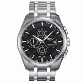 Tissot Couturier 43mm Black Dial Automatic Chronograph Gents Watch T0356271105100