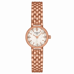 Tissot Lovely Round 19.5mm MOP Dial Rose Gold PVD Steel Ladies Quartz Watch T1400093311100