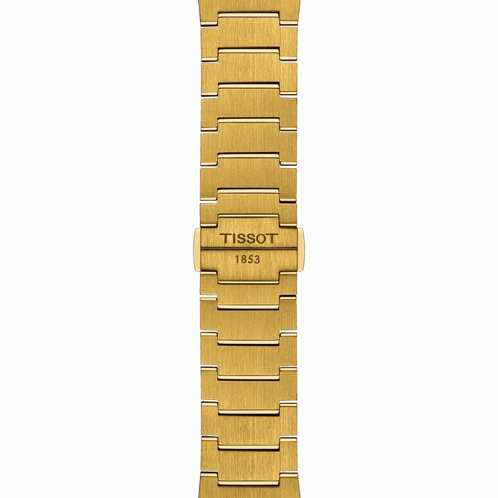 Tissot PRX 40mm Champagne Dial Gold PVD Steel Quartz Gents Watch T1374103302100