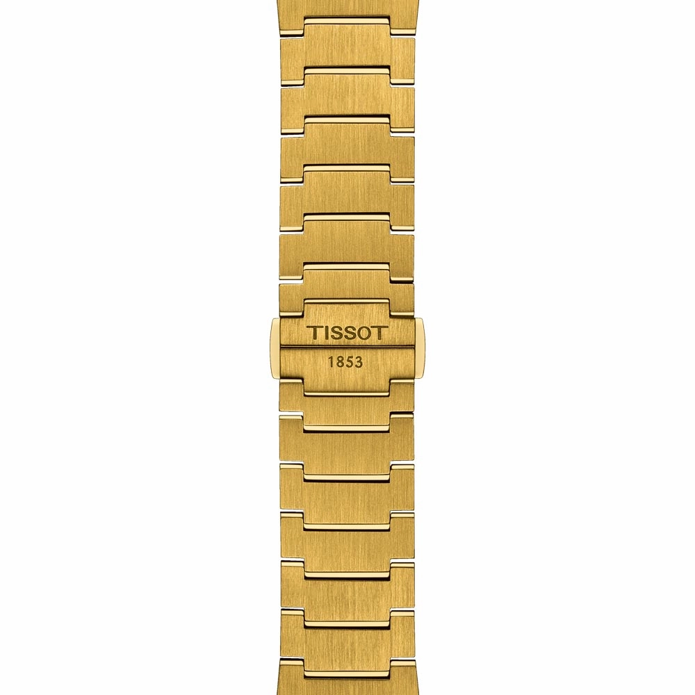 Tissot PRX 40mm Champagne Dial Gold PVD Steel Quartz Gents Watch T1374103302100