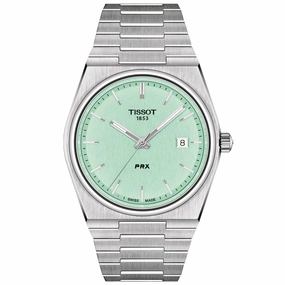 Tissot PRX 40mm Mint Green Dial Quartz Gents Watch T1374101109101