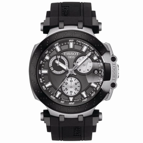 Tissot T-Race Chronograph 43mm Anthracite Dial Black PVD Steel Quartz Gents Watch T1154172706100