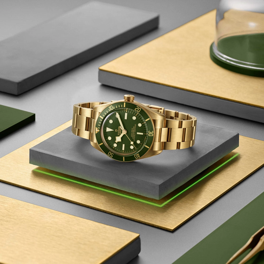 TUDOR Black Bay 58 18ct Gold 39mm Green Dial Watch M79018V-0006