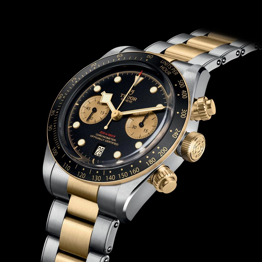 TUDOR Black Bay Chrono S&G 41mm Black Dial Steel & Gold Gents Watch M79363N-0001