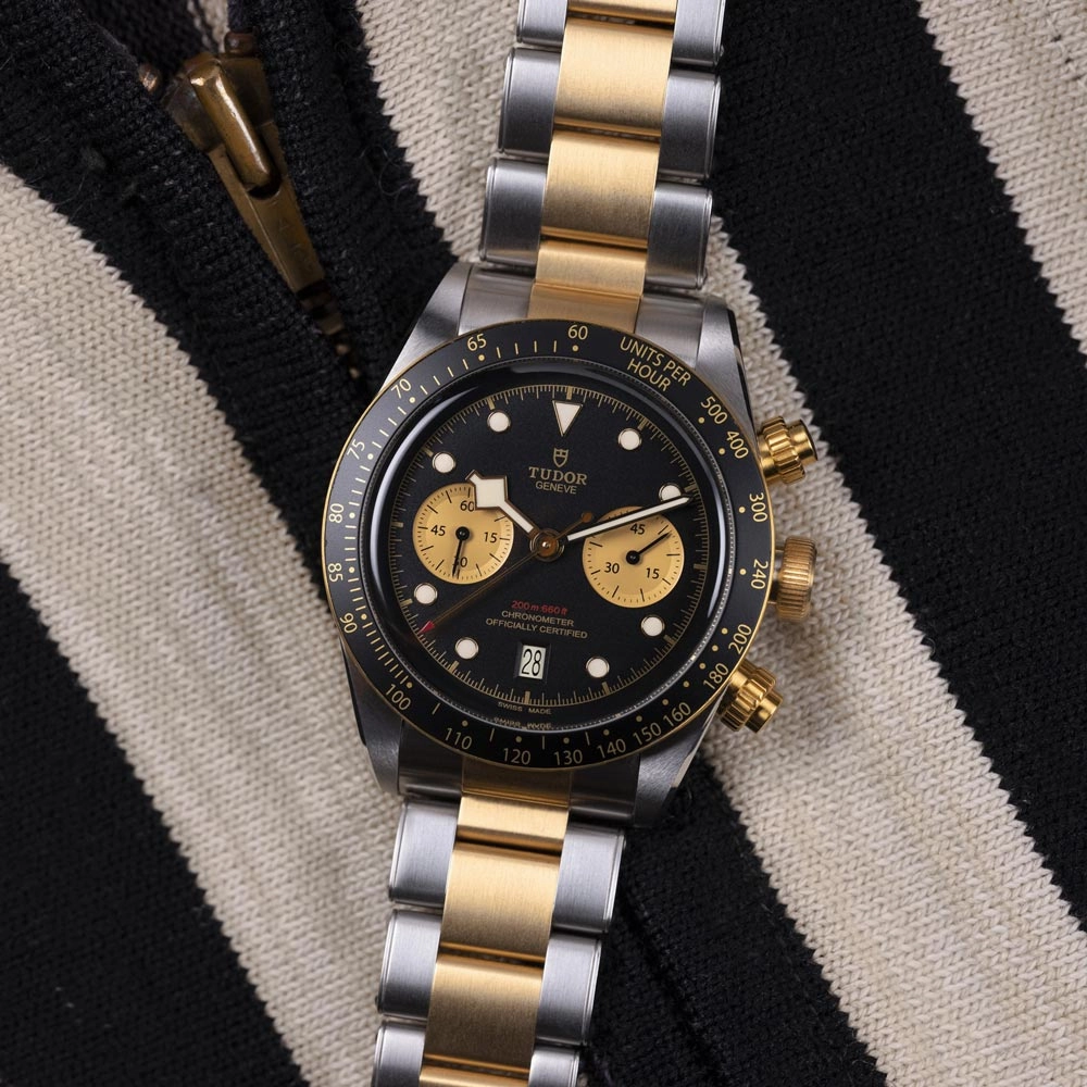 TUDOR Black Bay Chrono S&G 41mm Black Dial Steel & Gold Gents Watch M79363N-0001