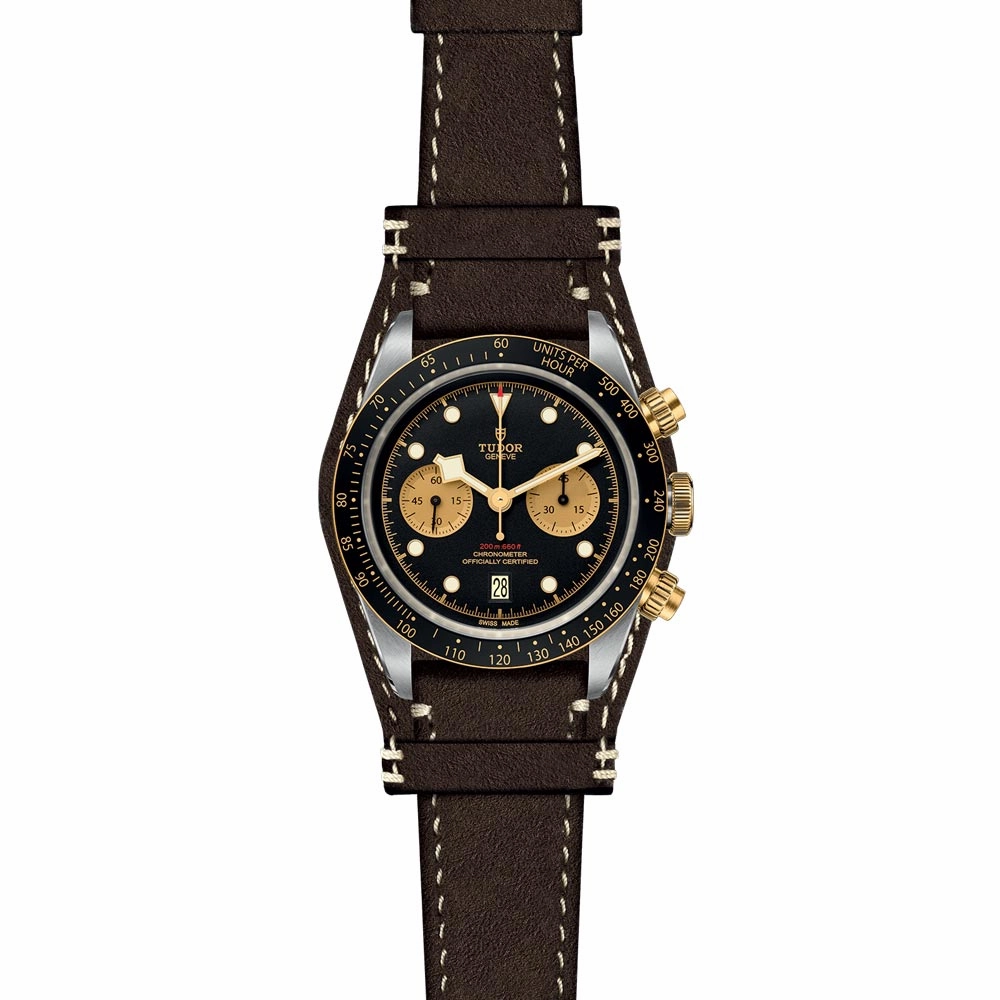 TUDOR Black Bay Chrono S&G 41mm Black Dial Steel & Gold Gents Watch M79363N-0002