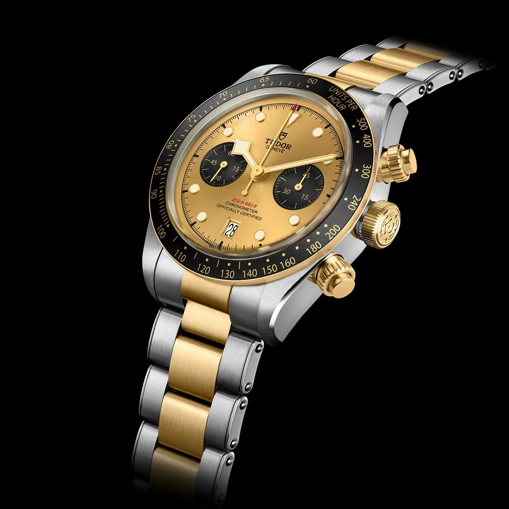 TUDOR Black Bay Chrono S&G 41mm Gold Dial Steel & Gold Gents Watch M79363N-0007