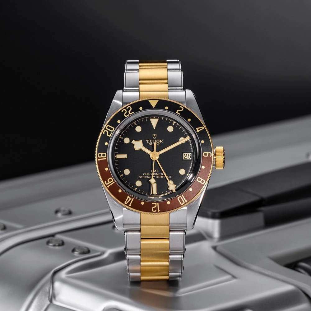 TUDOR Black Bay GMT S&G 41mm Black Dial Steel & Gold Gents Watch M79833MN-0001