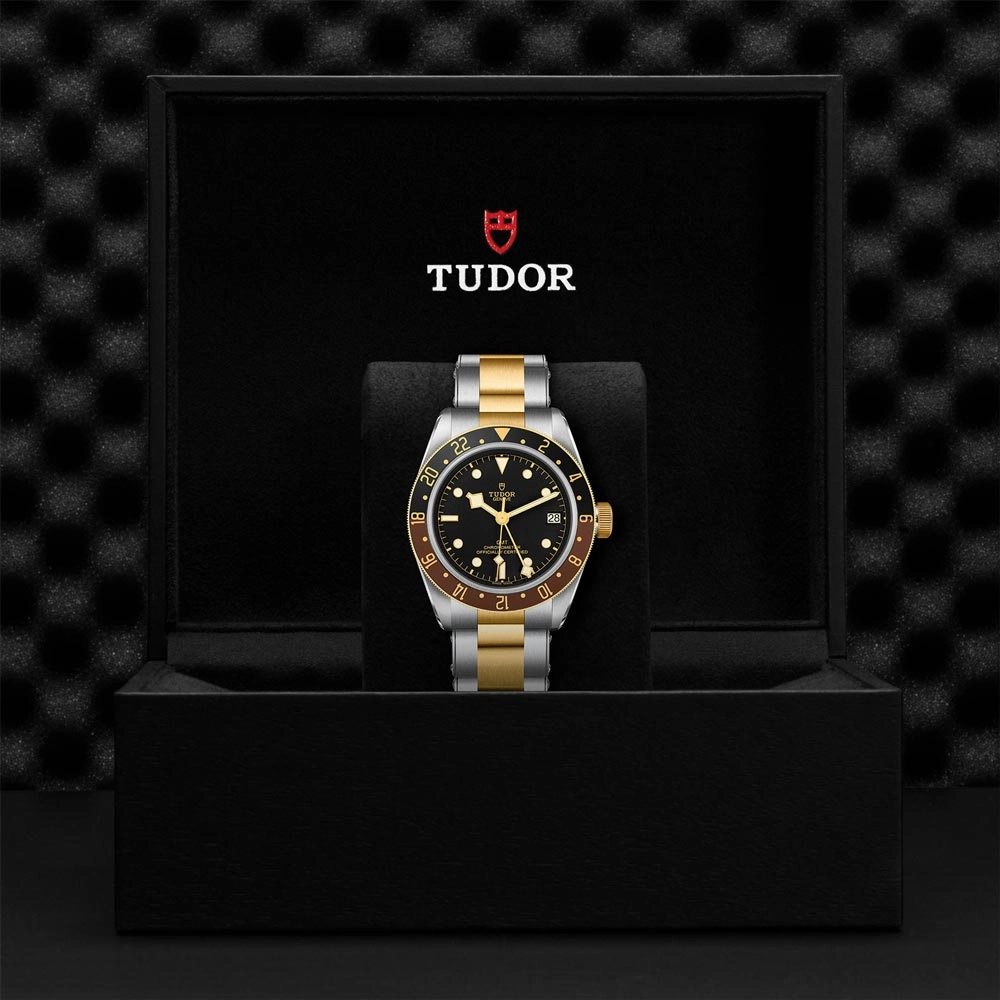 TUDOR Black Bay GMT S&G 41mm Black Dial Steel & Gold Gents Watch M79833MN-0001