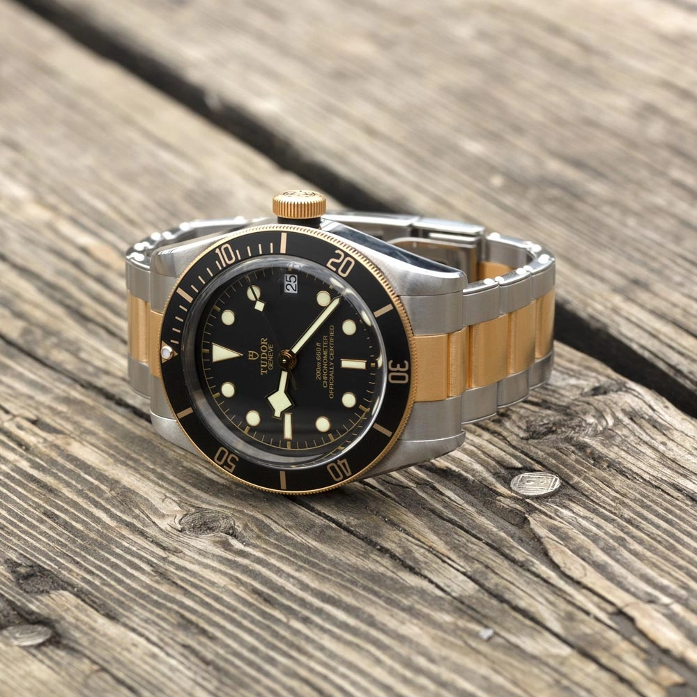 TUDOR Black Bay S&G 41mm Black Dial Steel & Gold Gents Watch M79733N-0008