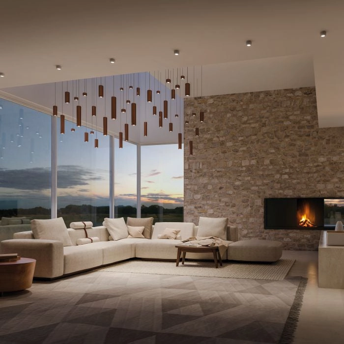 Urban Mini P Pendant In White, Bronze Or Grey From Axo Light