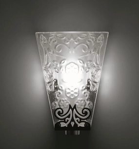 Vicky Fabbian D69 D01 Lead Crystal Wall Light