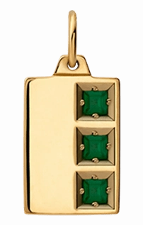 Virgil Quartz Pendant, Gold Vermeil