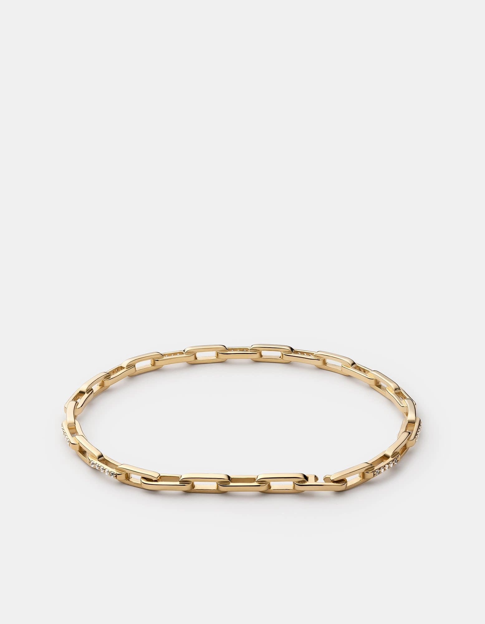 Volt Link Cuff, Gold Vermeil/Sapphire