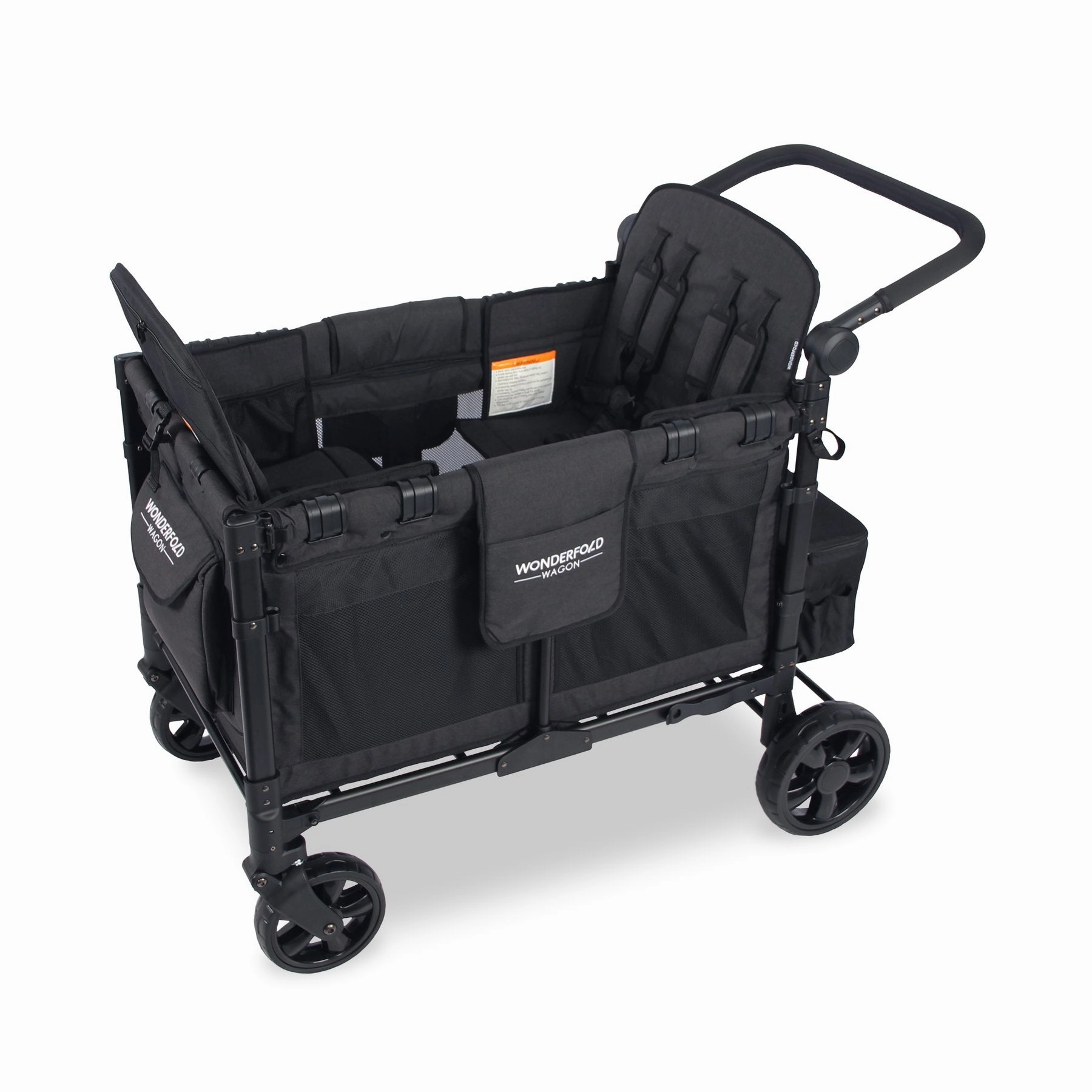 Wonderfold W4 Elite Quad Stroller Wagon (Charcoal Gray)