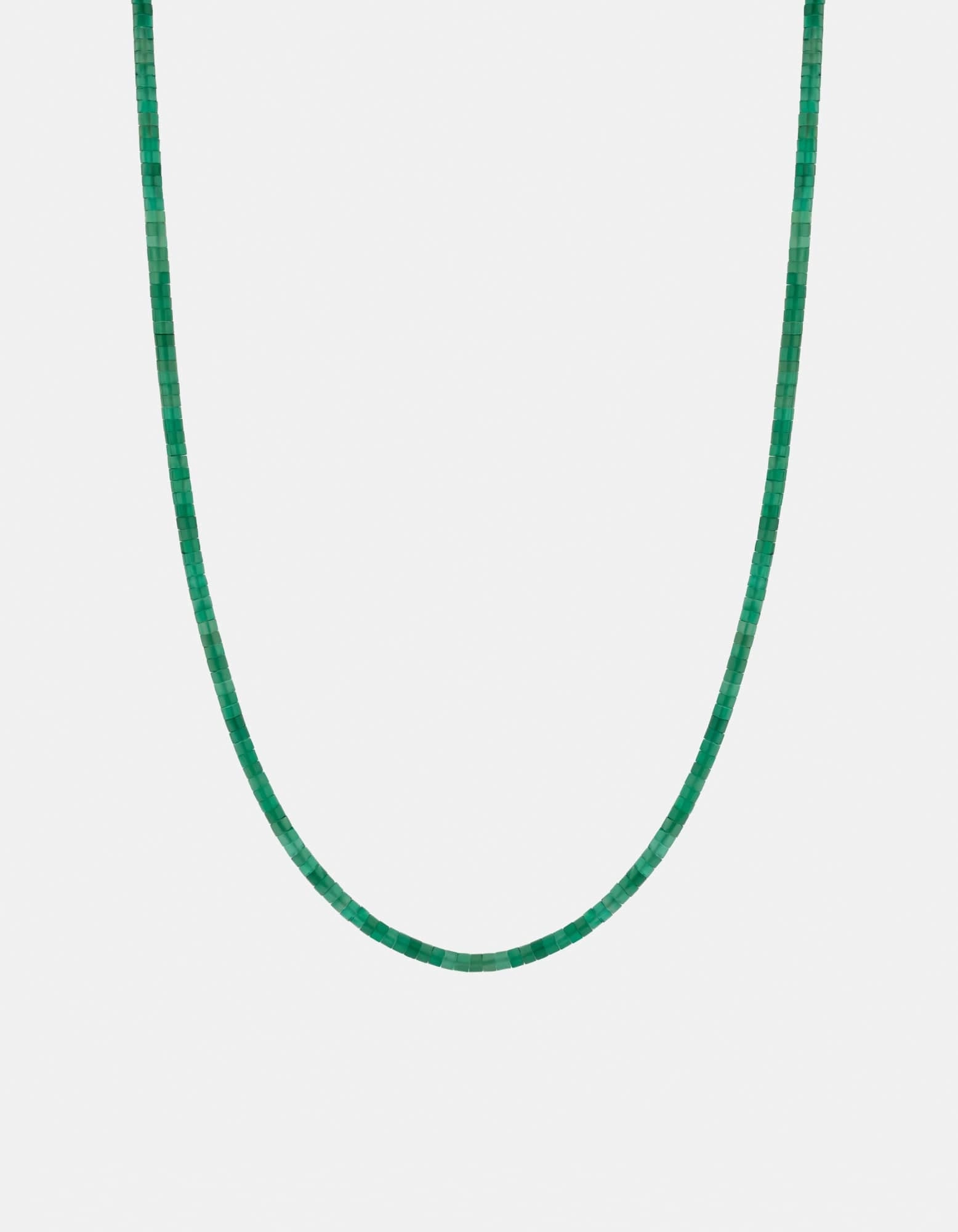 Zane Agate Necklace, Sterling Silver